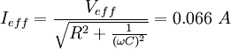 I_=\frac {V_}}}=0.066\ A