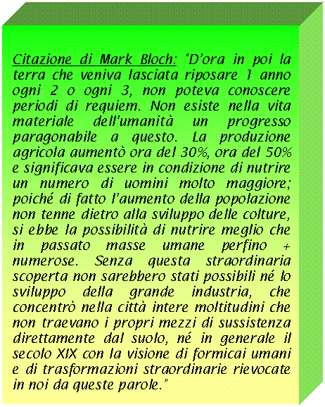 Text Box: Citazione di Mark Bloch: 