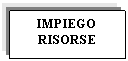 Text Box: IMPIEGO
RISORSE

