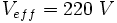 V_=220\ V\