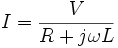 I=\frac V\