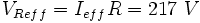 V_=I_R=217\ V