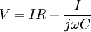 V=IR+\frac I\