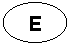 Oval: E