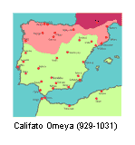 Mapa del Califa Omeya (entre los aos 929 y 1031)