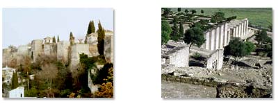 Alcazaba de Mlaga y vista de Madinat al-Zahra, Crdoba