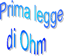 Prima legge,di Ohm