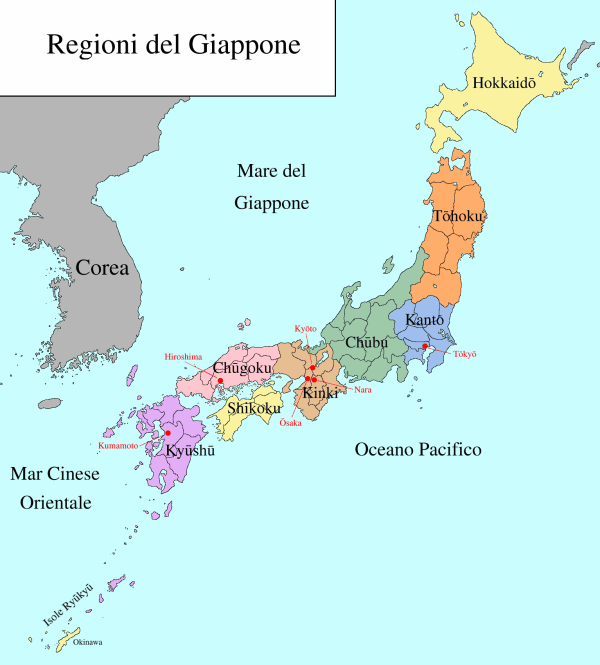 Regioni del Giappone