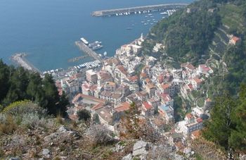 Amalfi vista dall'alto