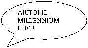 Oval Callout: AIUTO! IL MILLENNIUM BUG !