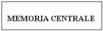 Text Box: MEMORIA CENTRALE
