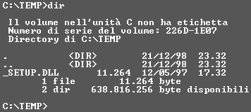 MS-DOS: sistema operativo a linea di comando