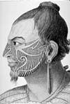 tattooed face
