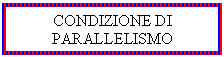 Text Box: CONDIZIONE DI
PARALLELISMO
