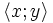 \langle x;y \rangle