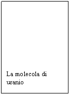 Text Box: La molecola di uranio
